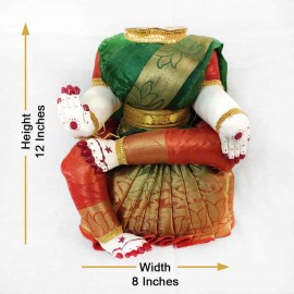 Ammavari Idol (Green with Orange Border) (12 Inchs)